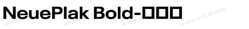 NeuePlak Bold字体转换 NeuePlak Bold字体转换